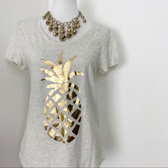 Ann Taylor Loft Pineapple T-shirt